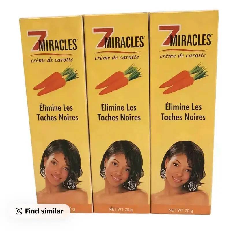 7 Miracles 3 pack Cream Carrots for face and body moisturizer skin repair