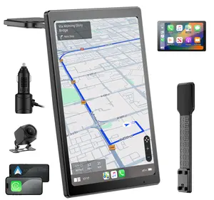 8” Wireless Apple CarPlay Screen for Car with Android Auto & 1080P Backup Camera, Rotatable Touchscreen Car Stereo, Vertical & Horizontal Mode, Bluetooth, GPS Navigation, Mirror Link
