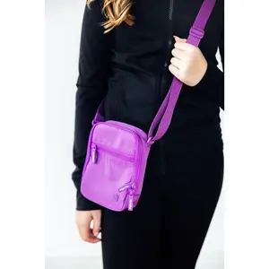 Neon Purple Crossbody Bag