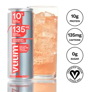 Drink Vuum Strawberry Dragon Fruit Protein Sparkling Water