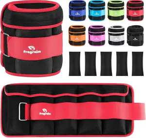 Fragraim Adjustable Ankle Weights 1-3/4/5/6/8/10/12/15/20 LBS Pair with Removable Weight for Jogging, Gymnastics, Aerobics, Physical Therapy Fragraim