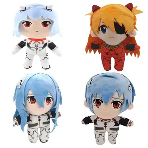 20CM Ayanami Rei Plush Asuka Langley Soryu Rei Plush Stuffed Ray Japanese Anime Kawaii Cute Cartoon Toys Dolls Bed Gift