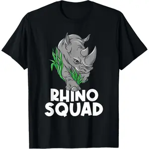 Creative Design  Animal Print Rhinoceros Conservation Zoologist Wildlife T-Shirt