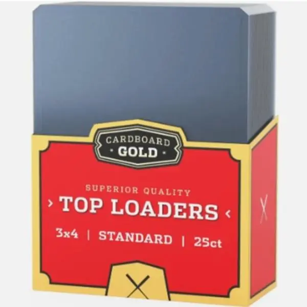 Cardboard Gold 3x4 Standard 25ct Top Loaders