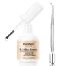 Beetles Press-On Nail Glue Remover Kit - Gentle Steel Cuticle Pusher, Brush, Quick-Drying Adhesive Remover, 60-Sec Wait, 20 ml Nail Products for Manicure, Mini Toiletries for Purse Gift (Not for UV Gel Glue or Gel Polish)