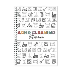 ADHD Home Cleaning & Organization Planner for Adults – Daily, Weekly & Monthly Chore & Task Checklist, Declutter & Routine Tracker Notebook, Household Schedule Organizer, Productivity & Home Management Journal (1pcs)