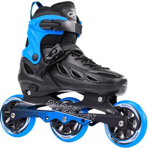 PAPAISON Adult Adjustable Inline Skates for Men Women with 3 100mm Wheels, Outdoor Blades Female Male Fitness Speed Racing Skates, Roller Skates for Teens Boys Girls