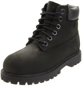 Toddler's Timberland 6 In. Premium Boot Black Nubuck Toddler's Timberland 6 In. Premium Boot Black Nubuck