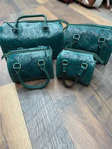 Emerald Tooled Leather Speedy Bags (Tori’s Bag)