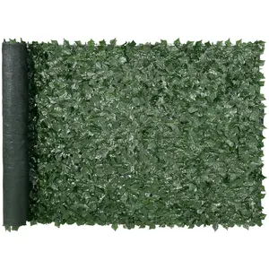 Privacy Ivy Fence Screen, 59 x 118 Inches Artificial Green Wall, Greenery Ivy Fence With Mesh Backing And Reinforced Joints, Faux Hedges Vine Leaf Decoration For Outdoor Garden, Balcony And Yard