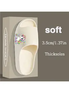 Cute Unicorn Print Coconut Slippers for Kids Girls Boys Non-slip Soft Sole Summer Beach Pool Home Sandals Cartoon Rainbow Unicorn Fairy Pattern Comfortable Lightweight Children's Footwear