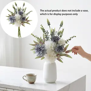 11 pieces/set of simulated dahlias bouquet, suitable for wedding bouquet, desktop decoration, party decoration, girls' holiday gifts, Mother's Day, Thanksgiving and other major holiday decorations