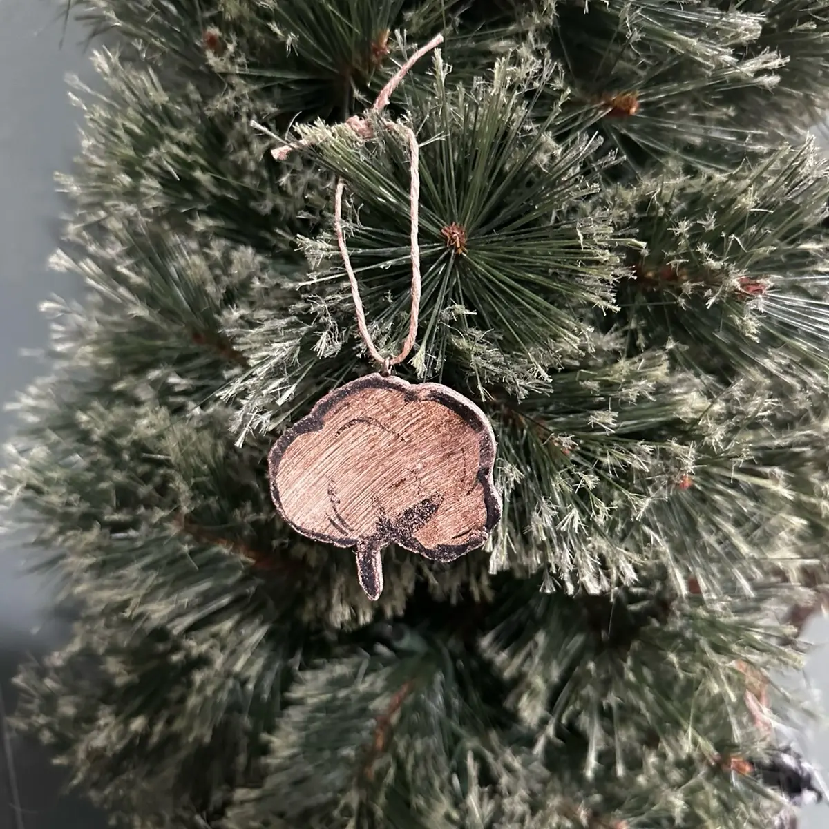 Real Wood Cotton Ornament-Small Cotton Ball and Large Cotton Ball