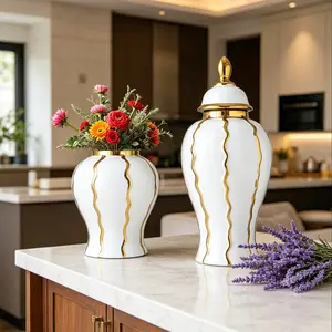 Modern Minimalist Ceramic Vase, Creative Floral Pot Decor, Home Living Room Tabletop Decoration, Wedding Accessory