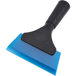Small Squeegee 5 inch Rubber Window Tint Windshield Scraper for Car,Glass, Mirror, Shower, Door,Bathroom Cleaning(Blue)