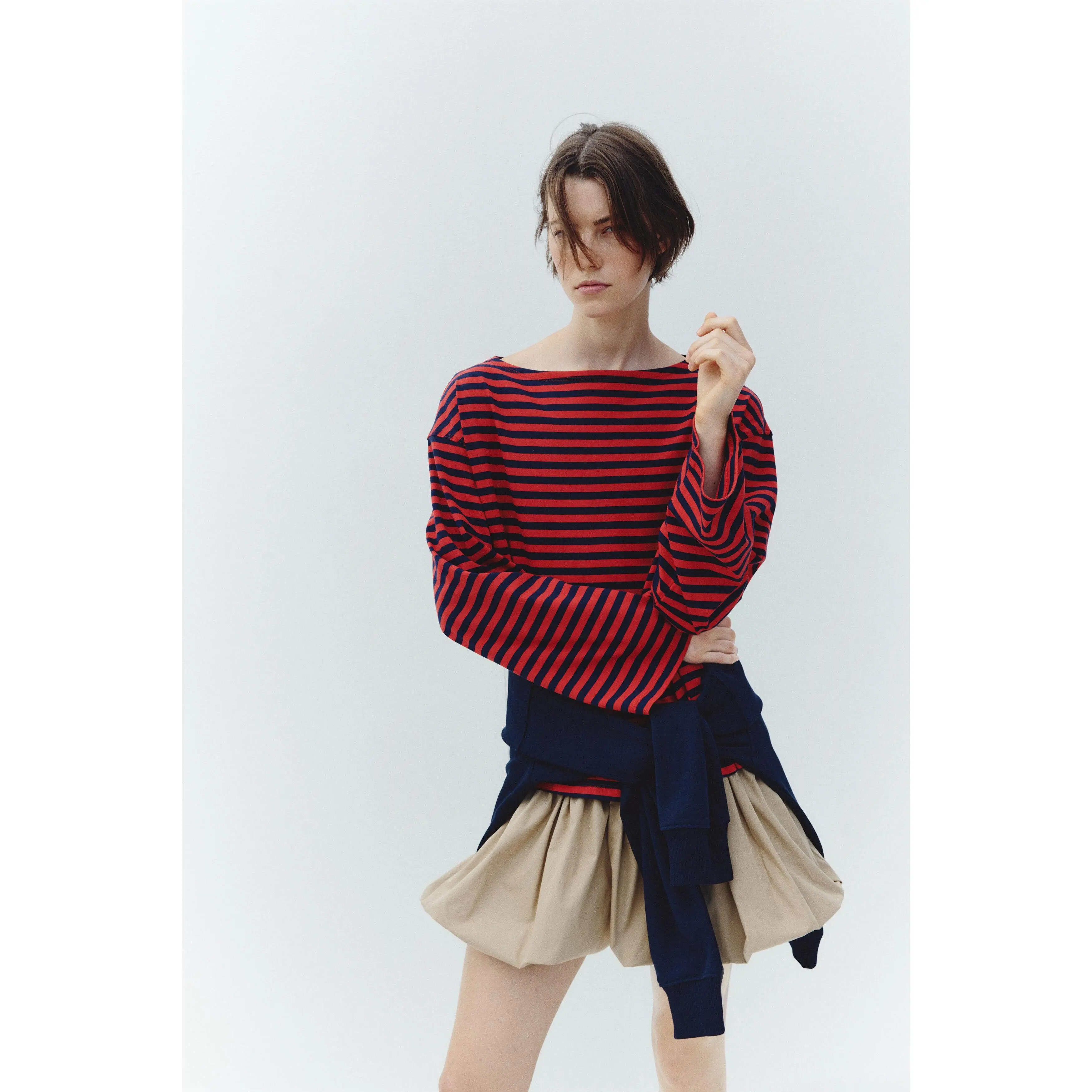 H&M Long-sleeved boat-neck top