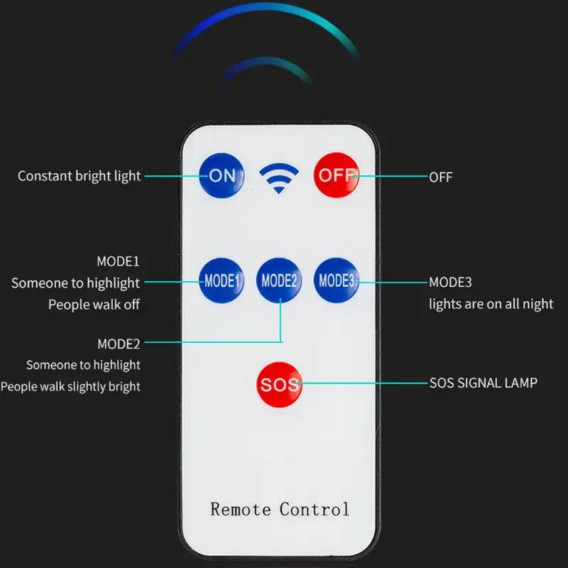 SolarStreetLight 2000W Commercial Solar Lights Wide Angle Motion Sensor Remote Control Waterproof Foldable Bracket LED Landscape Spotlights for Home & Commercial IP65 Cold White 6500K