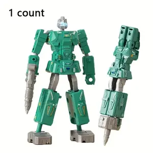 Toy Transformer Robot Pen, Joint-Movable Deformation Atom Pen Toy, Creative Stationery, Fun Cartoon Design, Play, Educational Gift