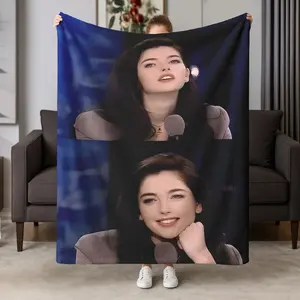 Winona Ryder Flannel Blanket, Ideal Gift for Fans, Perfect for Daily Use, Sofa Decor, Bed Cover, Home Decoration