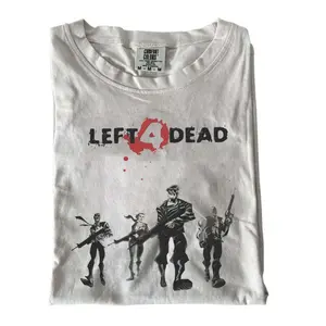 Left 4 Dead Zombie Game T-Shirt, Retro Horror Gaming Shirt, Vintage Gamer Graphic Tee, Survival Game Fan Shirt