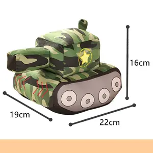 New Creative Simulation Tank Car Plush Doll, Soft Stuffed Toy Pillow, Unisex Toy, Birthday Gift for Boys