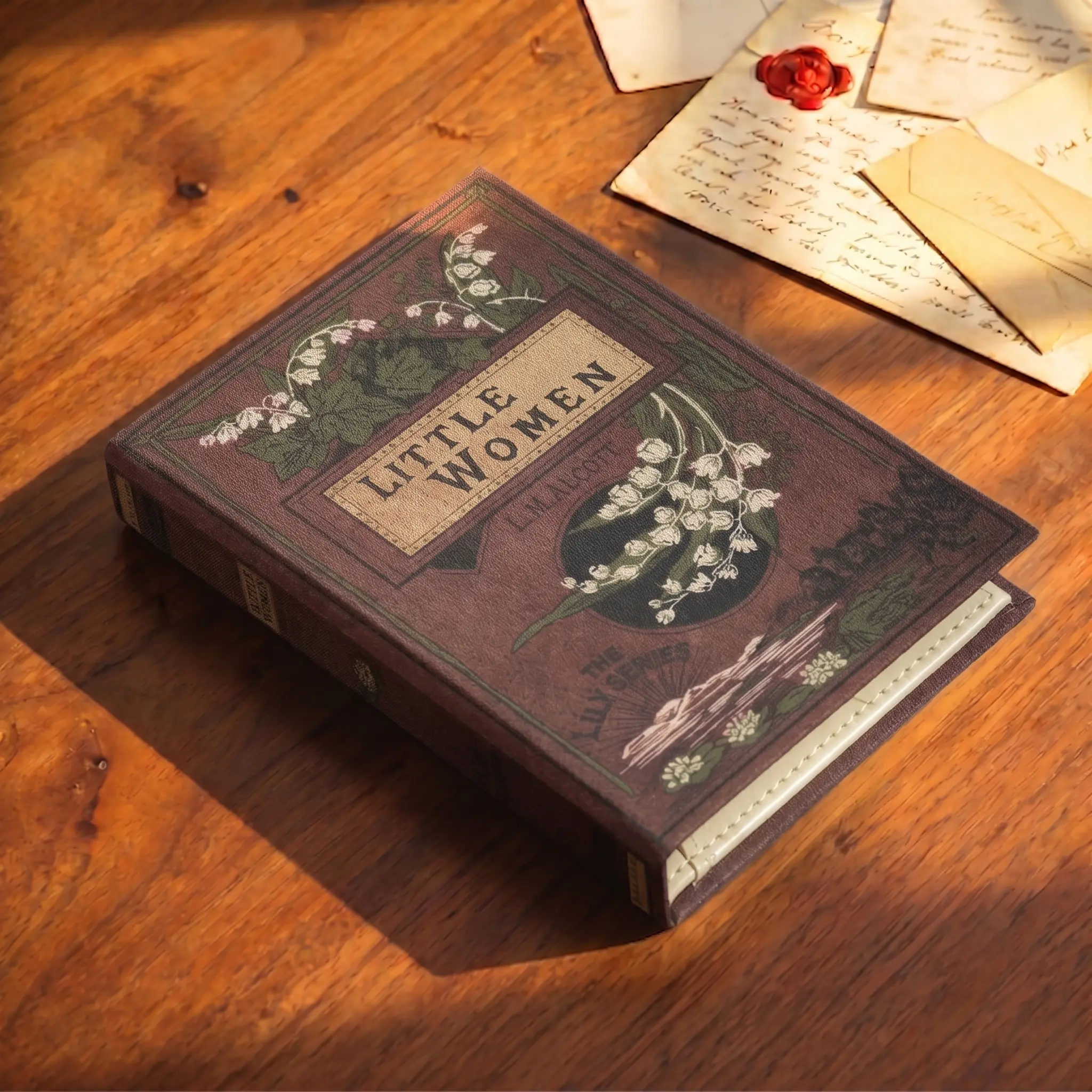 Little Women Book Wallet, Book-Shaped Card Holder, Hardcover-Style Wallet with 4 Card Slots & Coin Pocket, Gift for Book Lovers