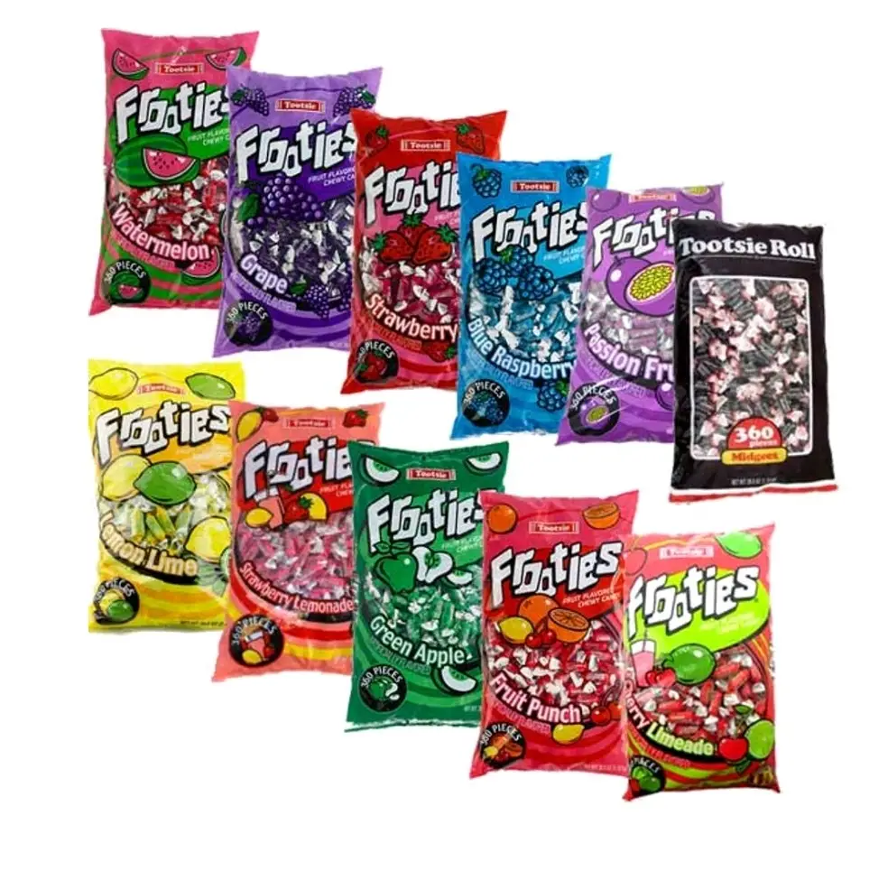 Toostie Frooties 360ct- Assorted Fruit Flavors Chewy Candy - Sweet Variety Snack Bonbon
