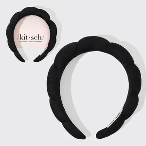 Recycled Fabric Cloud Headband 1pc - Black Recycled Fabric Cloud Headband 1pc - Black
