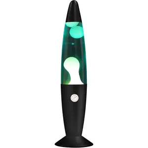 Magma Liquid Motion Lamp with Black Base for Adults Blue Lamps with White Wax for  Mood Lamps  Presents for Christmas Thanksgiving Day NightLight with 25W Bulb