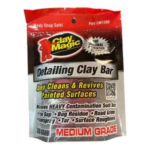 Clay Magic Red Medium Grade Detailing Clay Bar 200 Grams