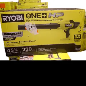 Ryobi 18V One Plus HP Compact Brushless Blower CPM 220 140 MPH Tool Only High Performance Advanced Technology for Professionals
