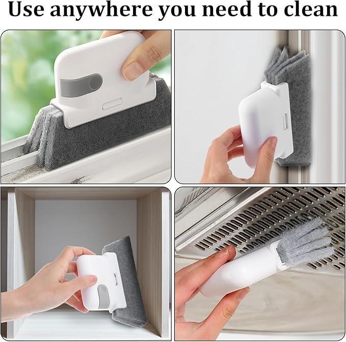 Advanced Window Track Cleaner & Brush – Removes Water Stains, Dirt, and Grime for Sparkling Homes & Kitchens