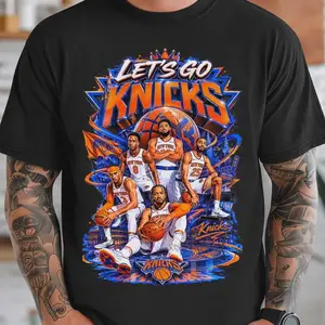 Youth and Adult Let's Go Knicks Basketball T-shirt – Game Day Shirt