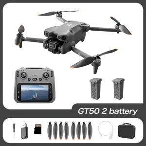 GT50 drone, app-controlled, four-axis foldable remote control UAV, outdoor travel sports tracker, stable flight - suitable for beginners, men, Christmas, Halloween, ideal holiday gift