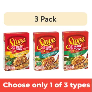 2 Packs Stove Top Cornbread Stuffing Mix, 6 Oz Box, Buttery Cornbread Holiday Stuffing, Easy Thanksgiving Side Dish with Herbs & Spices