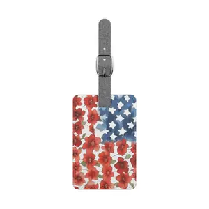 Saffiano Polyester Luggage Tag, Rectangle