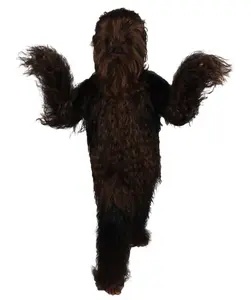 Adult  Unisex Hairy Warrior Ape Costume - Military Leader Resistance Fighter Outfit with Wig - Multiple Colors Cosplay Bundle - Dark Brown - Multiple Size