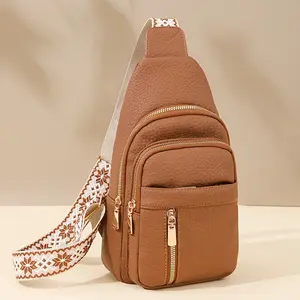 [Golden-Tone Hardware] Vintage Bohemian Women's Crossbody Bag |   Adjustable Strap, Zipper Closure, Golden-Tone Hardware Suitable for daily commuting, crossbody bags, daily accessories, fashion accessories, textured finishes