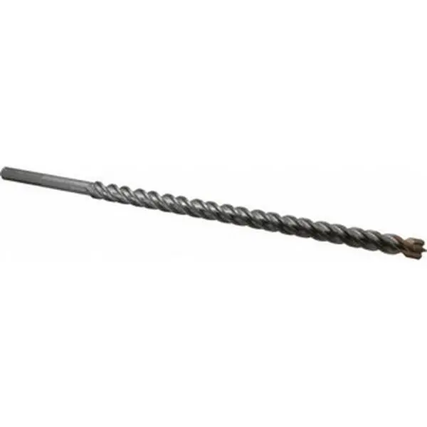 DeWALT SDS-Max Shank Rotary Hammer Drill Bit, Carbide-Tipped, 1" Diam, 16" Usable Length, 21.5" OAL, Model DW5819, Single Bit for Drilling Tasks, None