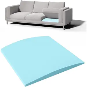 Couch Cushion for Sagging Seat, 20"x20"x2" 40D High Density Curved Foam Sofa Cushion,-Cushion Sag Repair,Blue Set of 1
