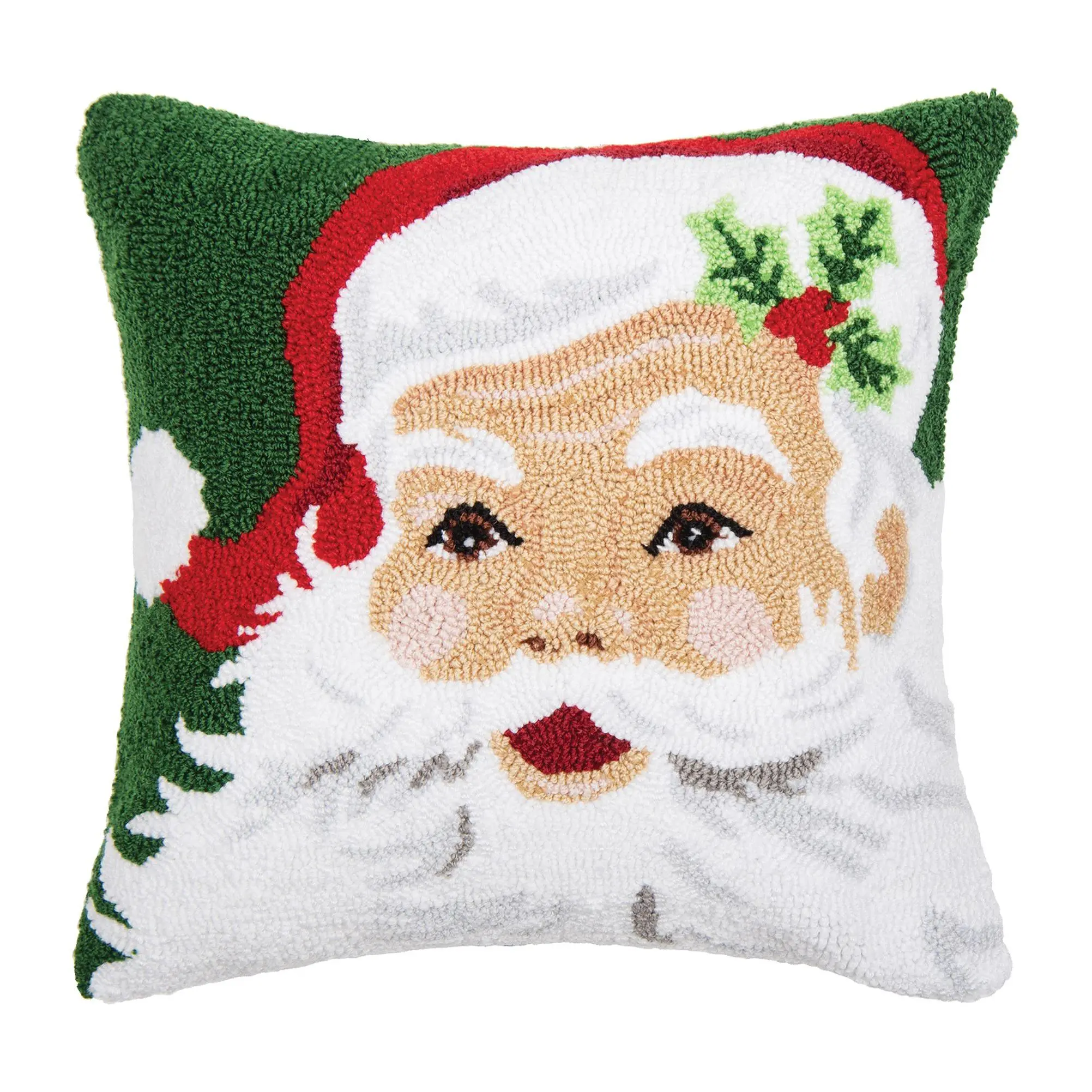 18" x 18" Santa Claus Throw Pillow by Valerie