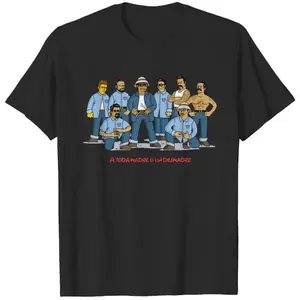 Blood In Blood Out Characters T-Shirts, Funny Chicano Cartoon Tee, A Toda Madre Graphic T-Shirt, Funny Gang Graphic Shirt