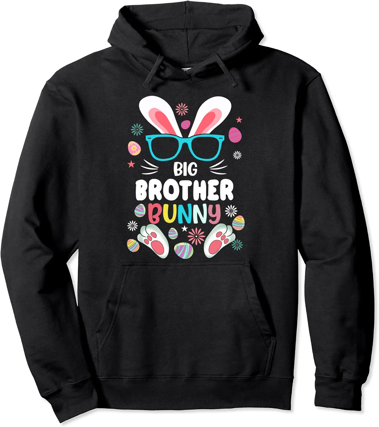 Big Brother Bunny Easter Costume Men Boy Family Matching Pullover Hoodie - Jessicajon Shop 91B09WF71ZLX