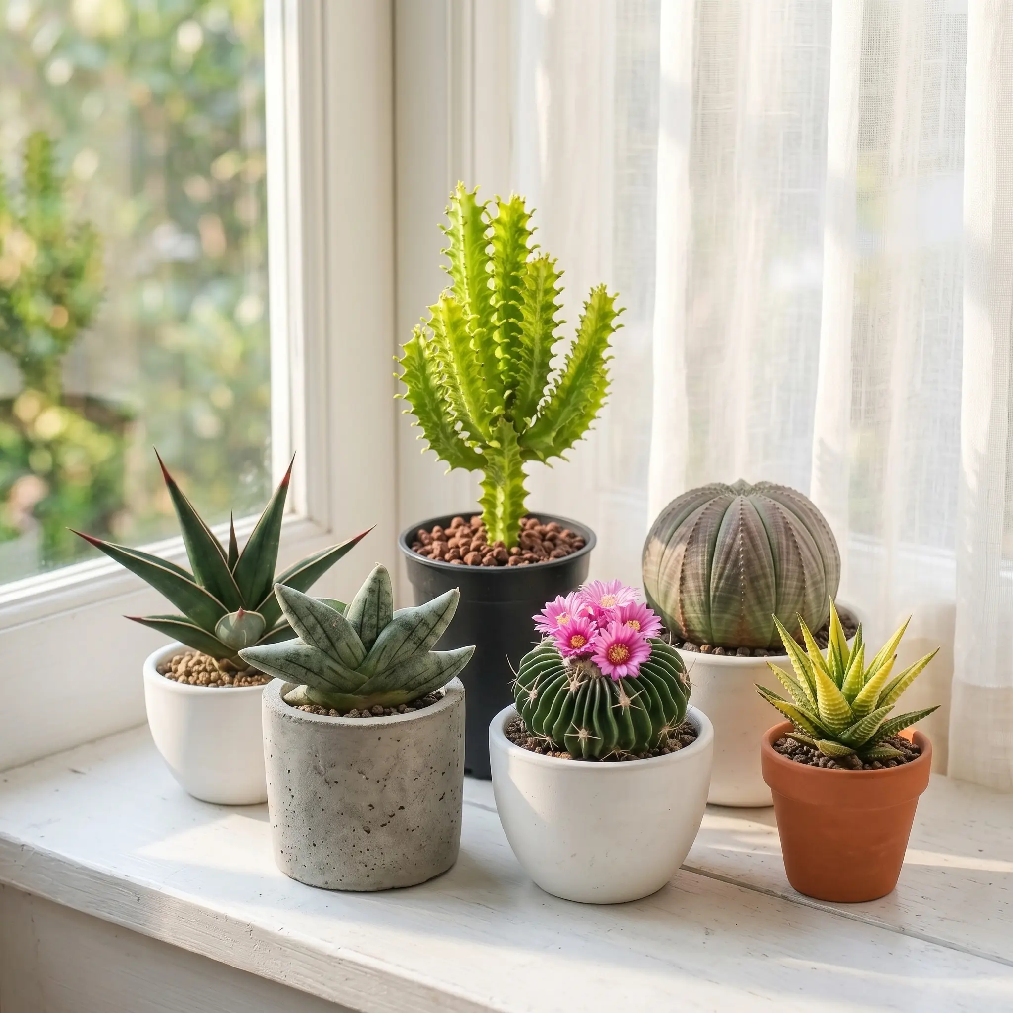 Easy Care Succulent Plants Collection - Low Maintenance Indoor Plants for Beginners, Cute Desk Plants & Plant Gift
