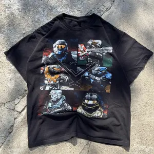 Halo Reach T-Shirt, Gaming Tee, Gifts Shirt, Unisex Vintage Graphic Tees Gothic Grunge Y2k Emo Scene Amity Affliction Style Clothes Men Women Streetwear