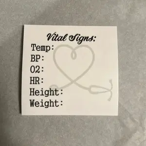 Vital Signs Sticky Notes for Pediatrics!