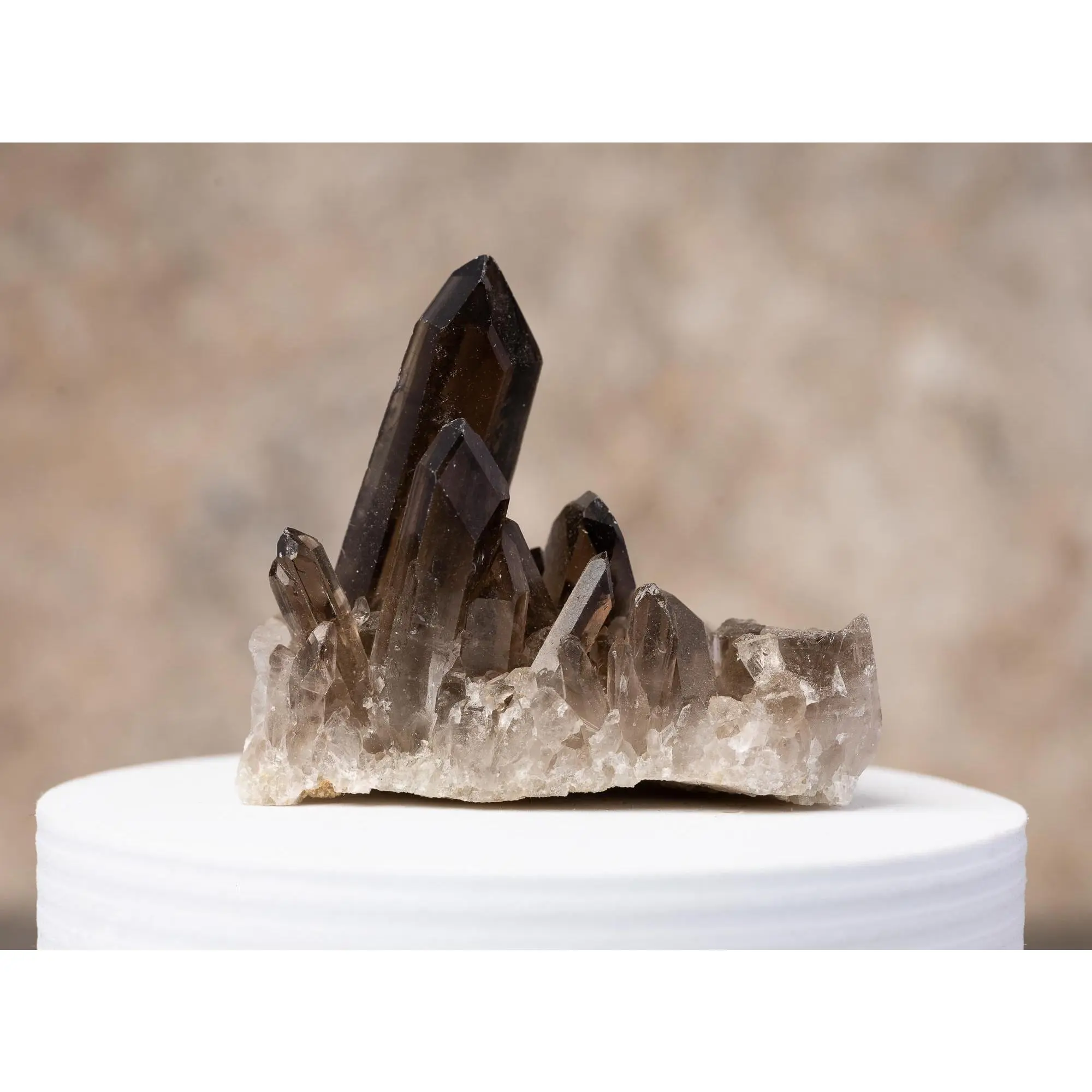 Smoky Quartz Crystal Cluster, Natural Smoky Quartz Point, Rough Quartz Specimen, Raw Crystal Decor, Crystal Gift, Choose Size
