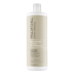 Paul Mitchell Clean Beauty Everyday Shampoo - 85% Natural Origin Vegan Sulfate-Free 8.5 fl oz Conditioner with Argan & Aloe for Cleansing Haircare