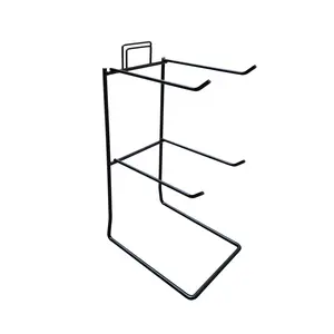 FixtureDisplays®  5.29" L x 6.50" W x 13.29" H Key Chain Wire Display Rack Small Items Counter Display Souvenior Wire Rack Two-tier Metal Wire Display Rack For Hanging Items 18472-NF