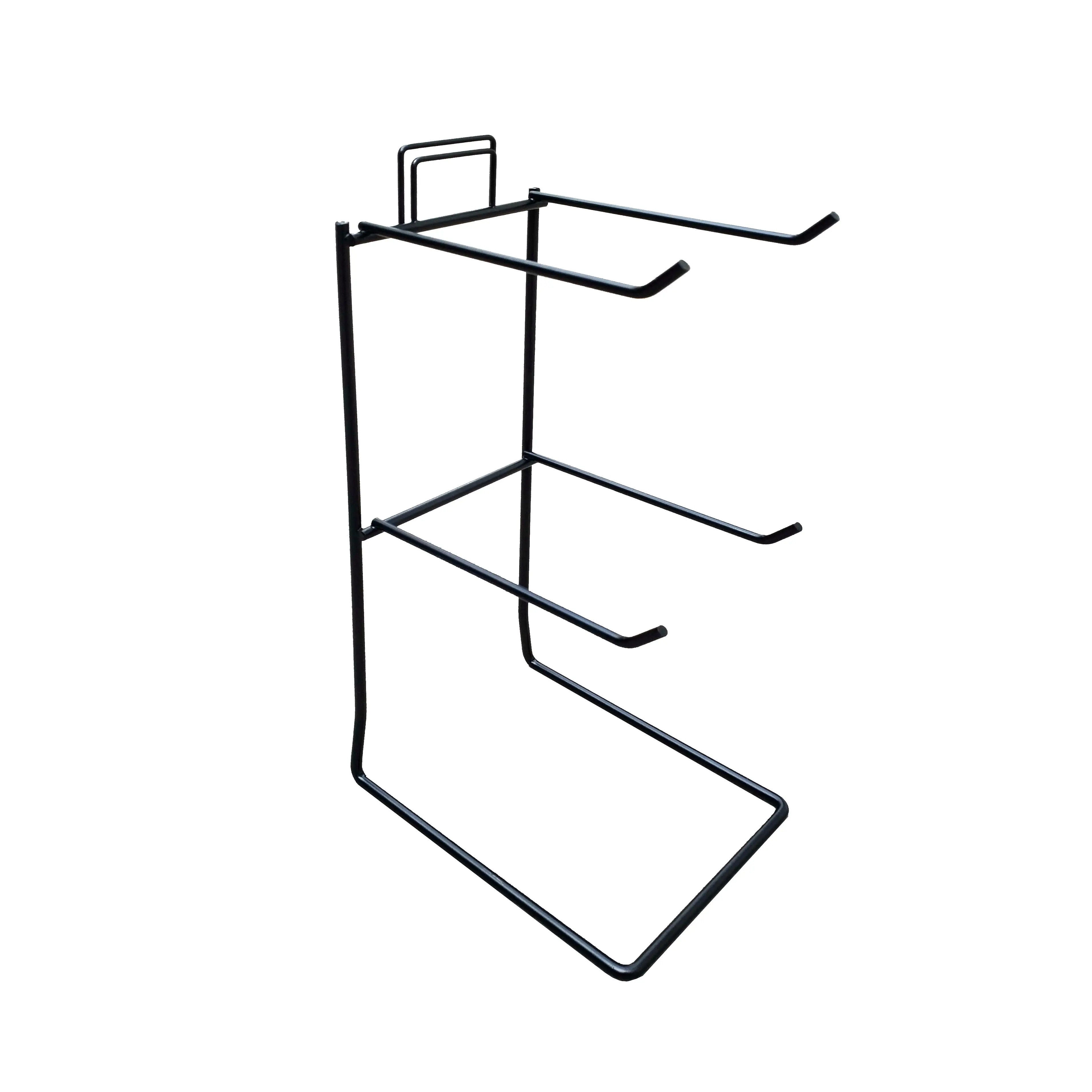 FixtureDisplays®  5.29" L x 6.50" W x 13.29" H Key Chain Wire Display Rack Small Items Counter Display Souvenior Wire Rack Two-tier Metal Wire Display Rack For Hanging Items 18472-NF